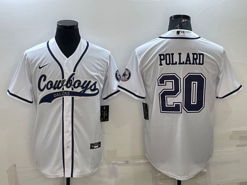 Men Dallas Cowboys #20 Pollard White 2022 Nike Co branded NFL Jerseys->dallas cowboys->NFL Jersey